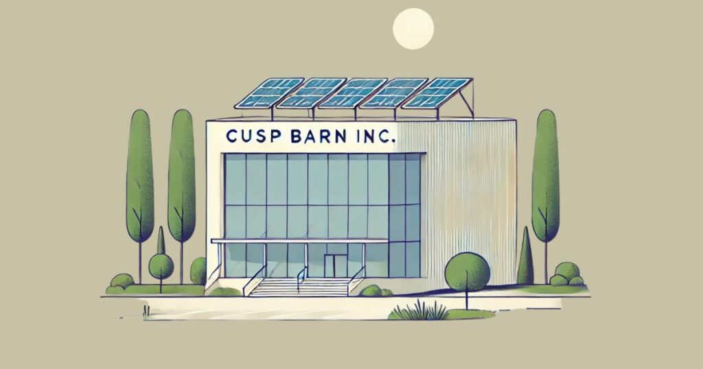 Cusp Barn Inc T3NUQCU6O4HXEBU Sacramento CA US Cusp Barn Inc T3NUQCU6O4HXEBU is located in Sacramento, California, and stands out as a leader in innovation and sustainable design. This company ha